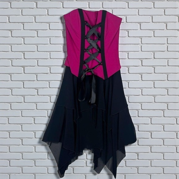 Gunne Sax Dresses & Skirts - Gunne Sax Jessica McClintock Strapless Dress Womens Size 5 Corset Y2K Whimsigoth